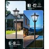 Seovix 70" Solar Lamp Post Lights Outdoor Waterproof IP65, Solar
