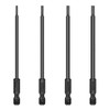 Set of 4 100 mm Inner Hexagon Screwdriver Set, Electric