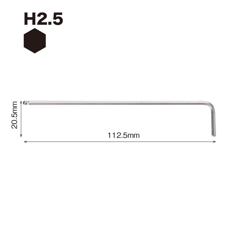 VESSEL 8300BP-L Hexagonal Bar Ball Point L-Type Wrench Long Type