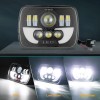 Unbranded For 87-95 Jeep Wrangler YJ 7x6" LED Headlights Hi-Lo