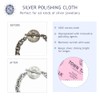 Town Talk Anti-Tarnish Silver Polishing Cloth for Silver Jewellery 12x17cm