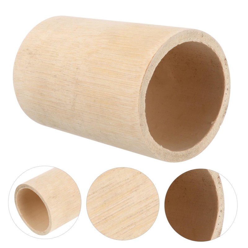 Sosoport Bamboo Hamster Tunnel Chinchilla Hideout Small Pet Activity Toy