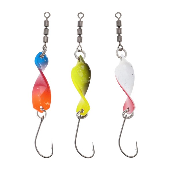 LT Easiyl 3PCS High-Action Spinner Rotor Spoon 18x7mm Length 70mm