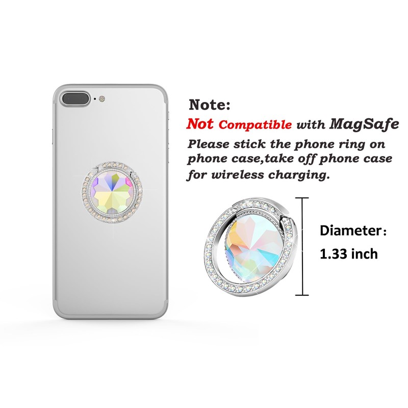 lenoup Glitter Bling Bling Phone Ring Holder,Sparkle Phone Ring Grip