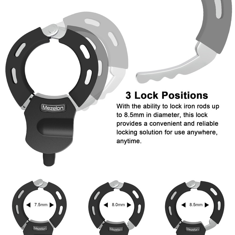 Mezelon E Scooter Lock with Key, 100 cm / 13.5