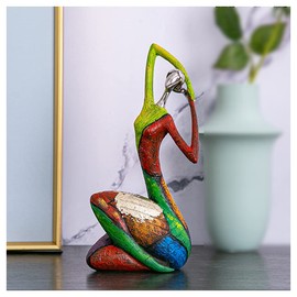 DUNAKE Statues Figures Art, Sculpture Decoration Woman, Resin Colorful Women Bookshelf Decor Accessories Abstract Sculpture Art Decorations For Living Room Table Garden Decorations For Women (Color :