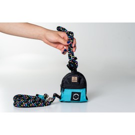 AkraCreations - Poop Bag Dispenser with Insulated Sleeve for Dog Training Treats (Black)