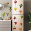 4 x Wall Stickers Kitchen Fruit Funny Fruit Wall Stickers