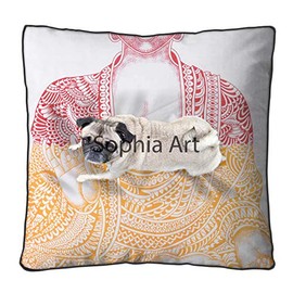 Large Floor Pillow,Throw Cushion Cover Oversized Mandala Seating Dorm Living Room Decor, Dog Cat Bed Ottoman Yoga Meditation Indoor Outdoor Pouf (Multi)