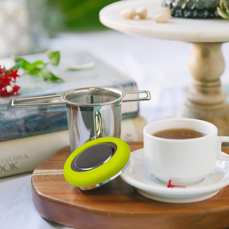 Fenshine Tea Infuser Stainless Steel Tea Strainer Folding Handle Tea