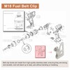 6 Pack 42-70-2653 M18 Fuel Belt Clip/Hook for Work Tool