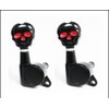 Black Skull Electric Guitar Tuners/Machine Heads - 6pc. In-line Right