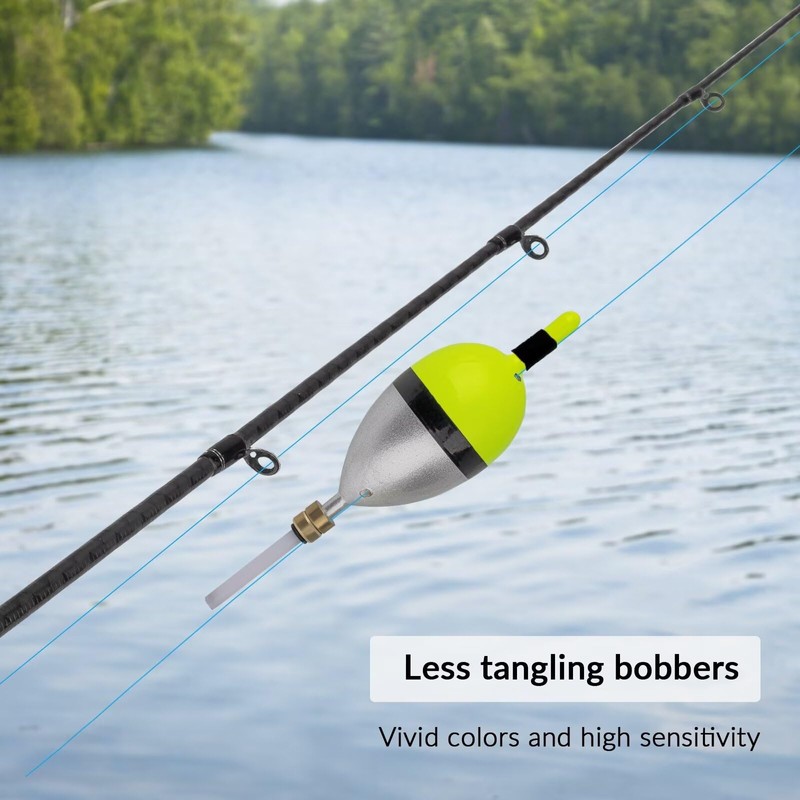 THKFISH Fishing Bobber Slip Bobber Fishing Floats for Crappie Balsa