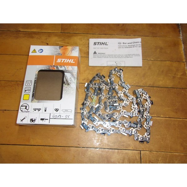 Stihl OEM 16" Full Chisel Chain 3/8P" .050" 55 DL