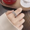 SUNYOBAO Women's Ring, Thick, Silver, One Size Fits Most, Cute,
