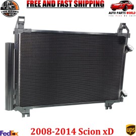 Perfect Fit A/C Condenser Aluminum Core For 2007-2018 Toyota Yaris 2008-2014 Scion xD