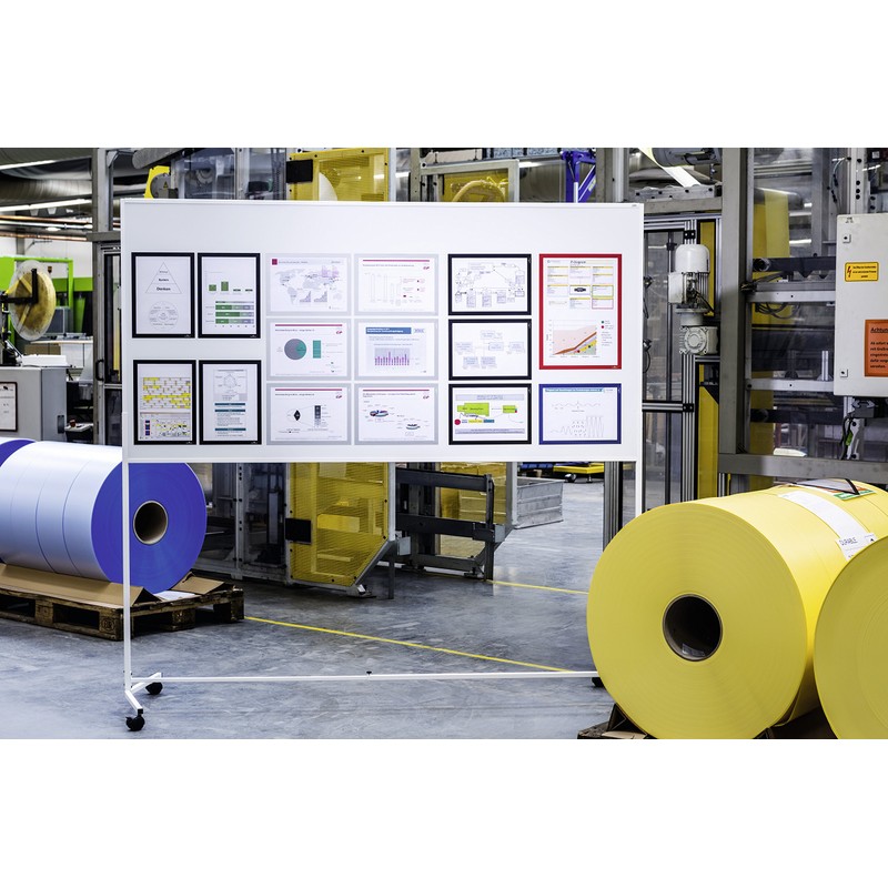 Durable DURAFRAME Magnetic Frame, A5 Format In Silver, Pack of