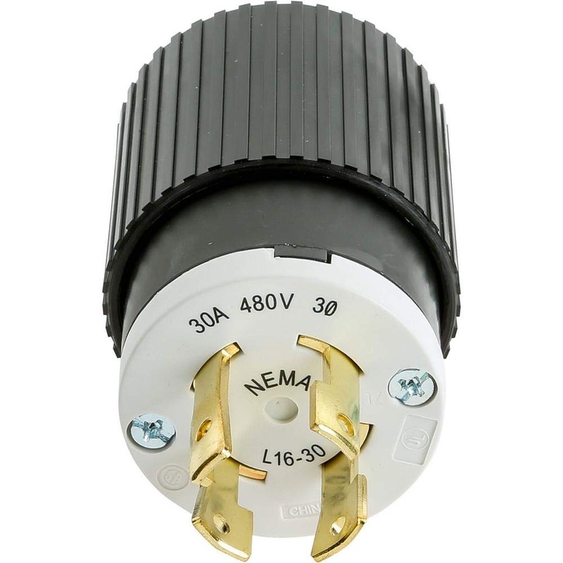 Hubbell T28435-30 Amp 480V NEMA L16-30 3-Phase Twist Lock Plug