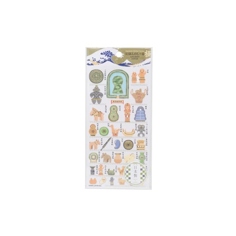 Kamio Japan Sticker Nihonshiru Kyoku Shrines and Temples 225357