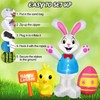 Raymall Easter Inflatables Outdoor Decorations, 5FT Tall Easter Blow Up