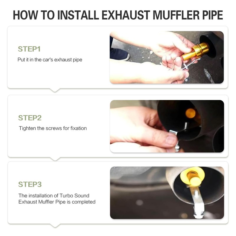 Aluminum Alloy Universal Turbo Sound Exhaust Muffler Pipe Whistle Car