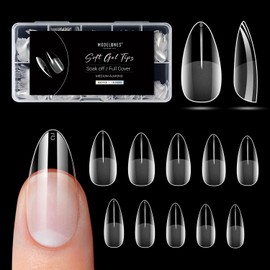 Modelones Nail Tip Short Oval Sanded Nail Tip 0455