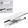 Toilet Paper Holder Dual End Wall Mounted Toilet Roll Holder