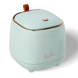 RAMFIYN Cute Trash Can Mini Trash Bin for Desk, Portable Pop Up Trash Can for Camping SUV, Drive Auto with Locking Lid Press