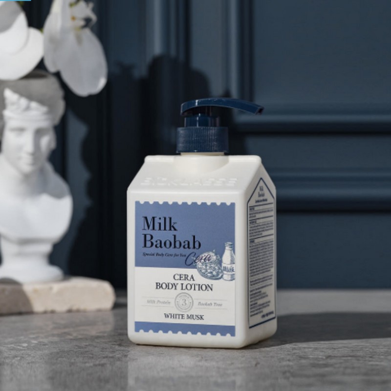 Milk Baobab Moisturizing Body Lotion White Musk 600ml / 밀크바오밥