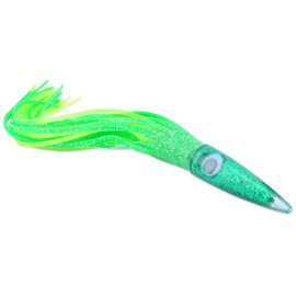 C&H Wahoo Whacker Lure, 11 1/2-Inch Lure, Green/Yellow