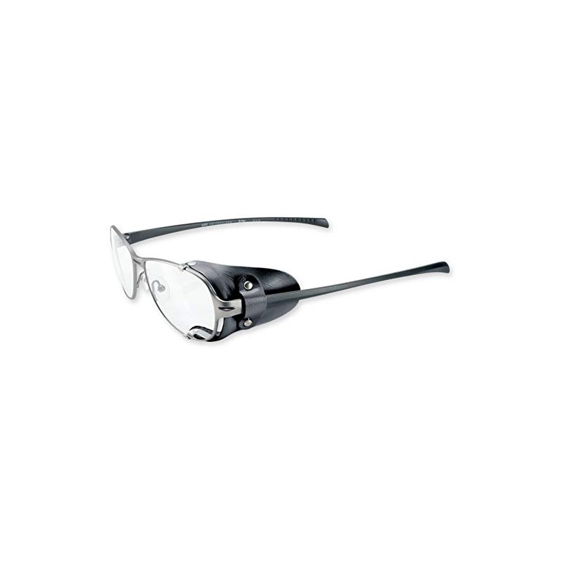 Side protection made of leather in black
