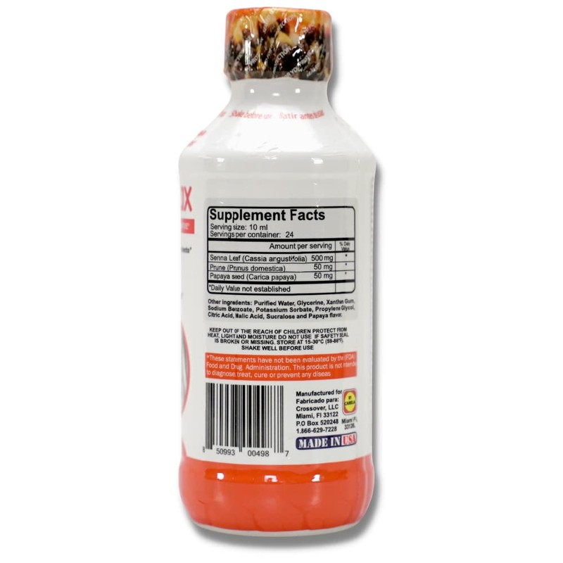 EVACUALAX Liquido Papaya -LAXANTE Vegetal 100% Natural 8oz | Natural