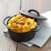 GoodCook Pre-Seasoned Cast Iron Mini Dutch Oven, Black