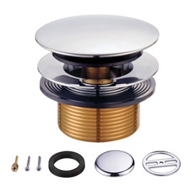 Kingston Brass KBU2001 Eugene Tip-Toe Tub Drain Conversion Kit, Polished Chrome,2.75 x 2.94 x 2.31
