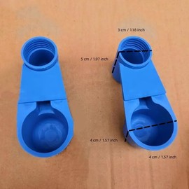 Ximimark 10pc Bidirectional Water Dispenser, Easy to Clean, Easy to Install, Pet Supplies, Pigeons, Parrots, Bird Drinking Cups (Excluding Water Bottles)