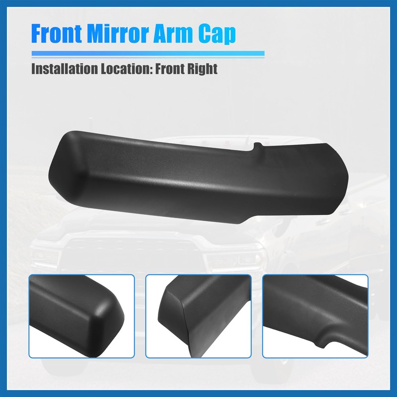 A ABSOPRO Trailer Tow Mirror Front Arm Cover Right Side