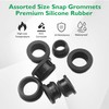 1/2 Inch Drill Hole, 3/8 Inch ID Silicone Rubber Top