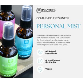 Plantlife Purify Mist Face and Body Spray - Straight From The Plant 100% Pure Therapeutic Grade - Take with You Everywhere - Made in California 2 oz