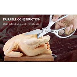 Generic Heavy Duty Kitchen Shears, Dishwasher Safe, Sharp Cutting for Meat, Chicken, Bone, Fish, Poultry, Spatchcock Turkey, Vegetable,Kitchen Scissors for Food