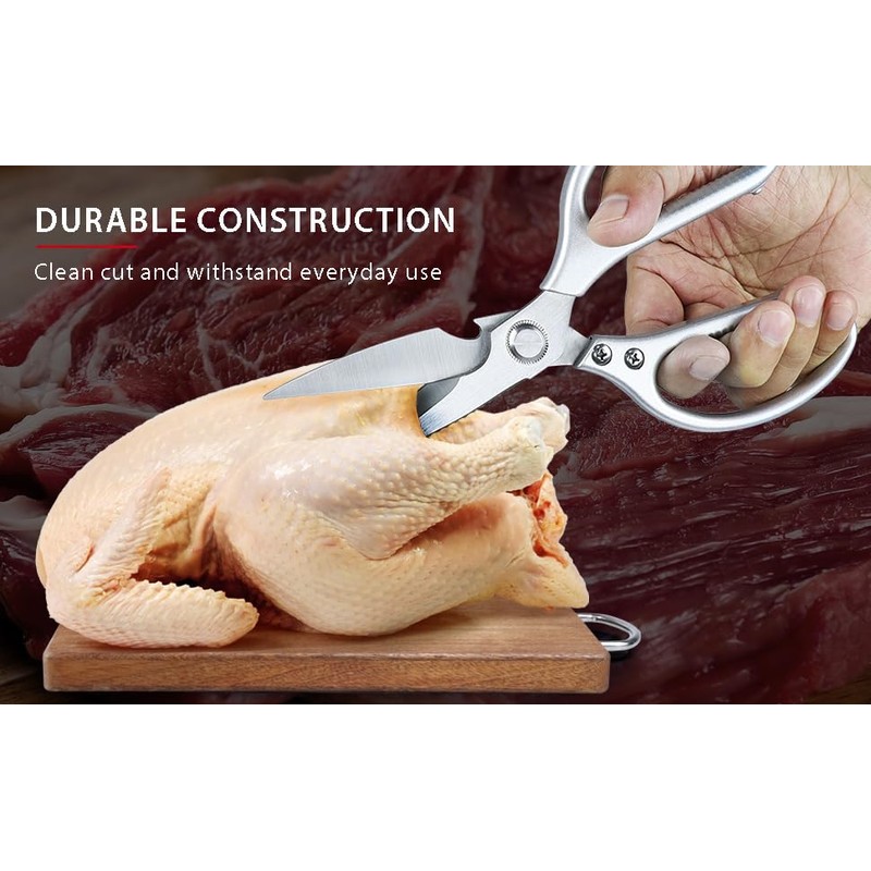 Generic Heavy Duty Kitchen Shears, Dishwasher Safe, Sharp Cutting for