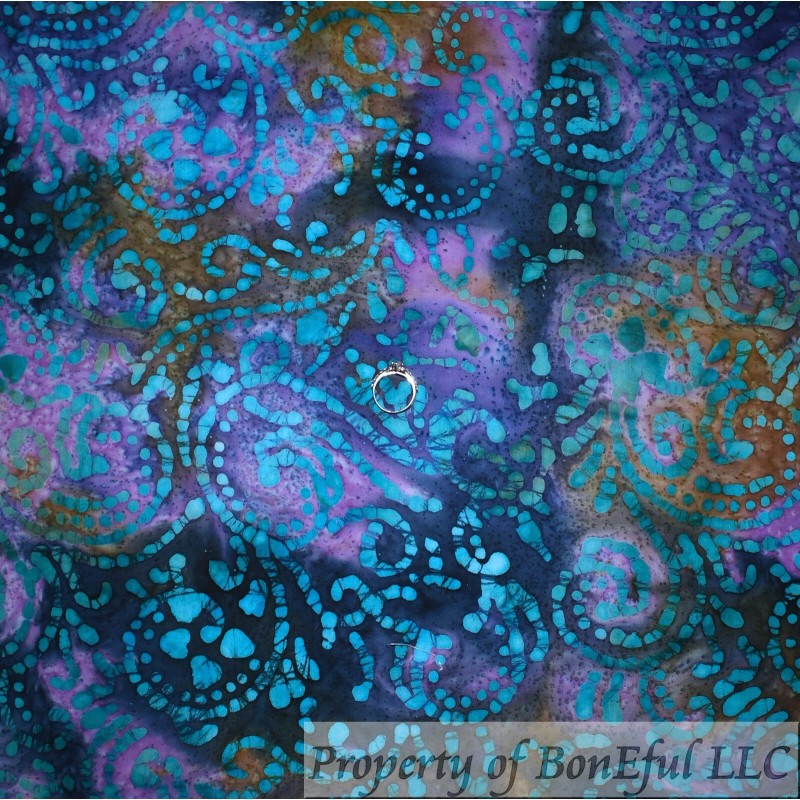 BonEFul FQ Cotton Quilt Rainbow Color Kid Water Bubble Polka