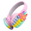 WESADN Bluetooth Headphones Wireless for Girls Women Men Fidget Bubbles
