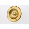 HUBER Flush-Mounted Bell Push Button 1-Way Brass Round Door Bell