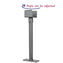 Mayset 2Pack 3.6" Saddle Stainless Steel Roof Riser for Patio Pergola, 18-1/4 Inches High, Black Finish