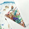 Funny Bulldog Dog Fabric Shower Curtain, Tropical Fish Coral Octopus