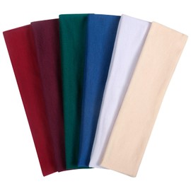 TERSE TERSE Headbands for Women Non Slip Elastic Sweat Hairbands Soft Fabric Hair Bands for Women's Hair, Workout Yoga Running Sport Thin Hair Wrap for Girls