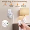 SURAIELEC Wireless Light Switch Remote Control Outlet, No Wiring Needed,