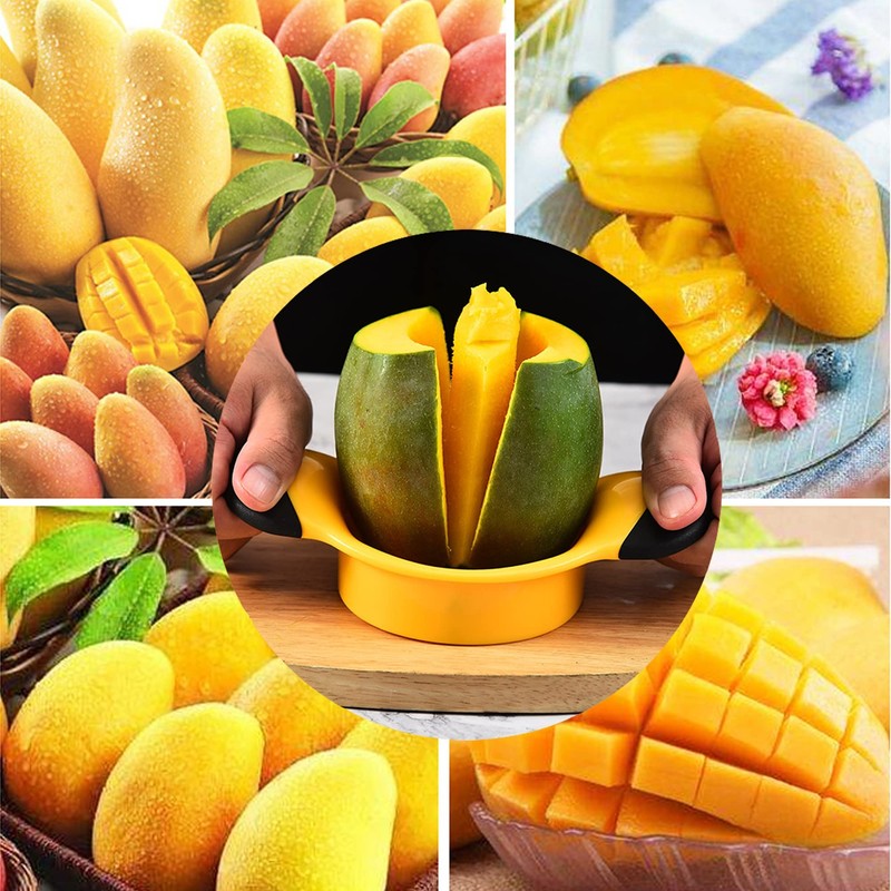 Sturdy Mango Slicer, Peeler and Pit Remover Tool, Mango Splitter,