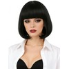 Tereshar Black Bob Wig with Bangs for Women Short Straight