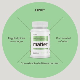 YOU MATTER SMART NUTRIENTS - Lipix - Suplemento Alimenticio Herbolario con Vitaminas y Aminoácidos - Apoyo para el Metabolismo de Grasas - Bote con 90 Cápsulas